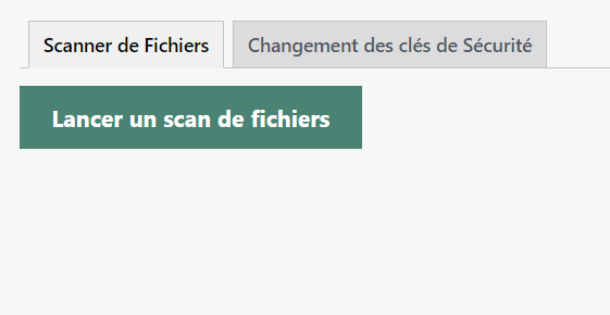 lancer un scan de fichiers WordPress