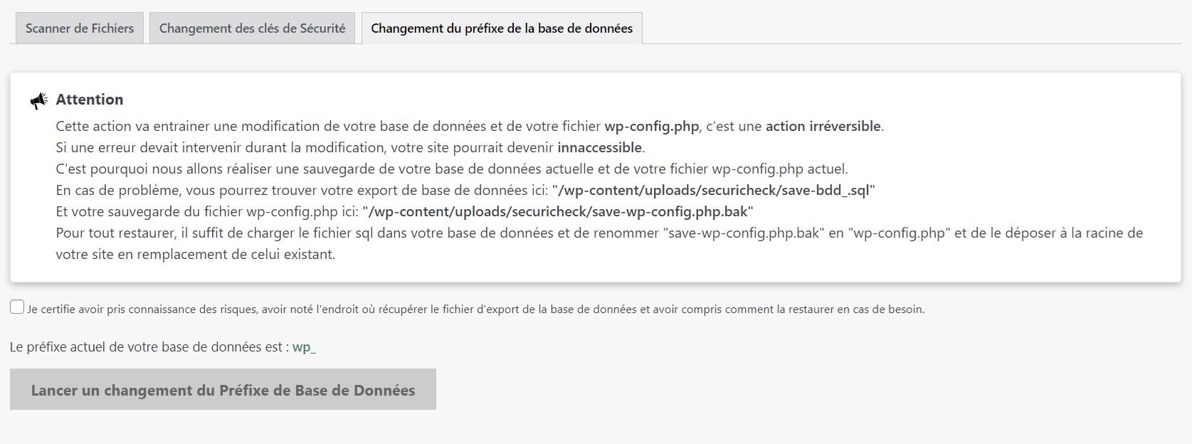 changer le préfixe des tables de la base de données de votre site WordPress