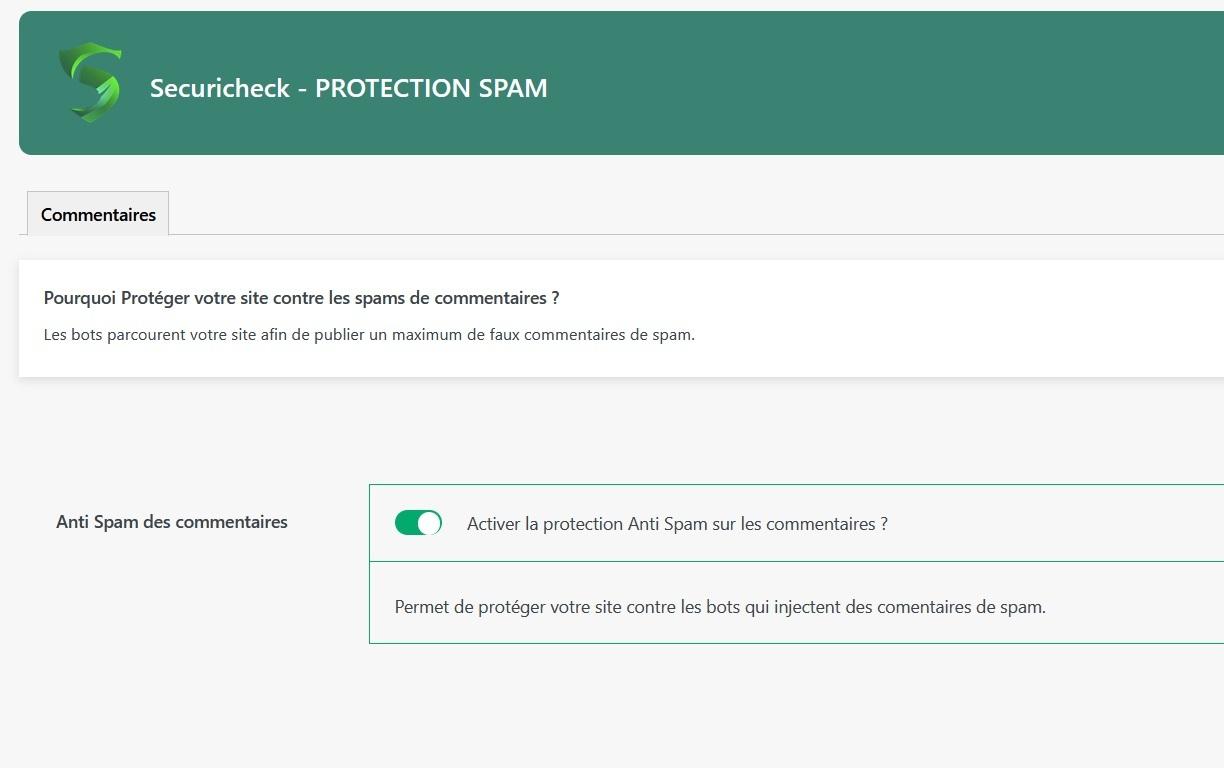 anti spam commentaires